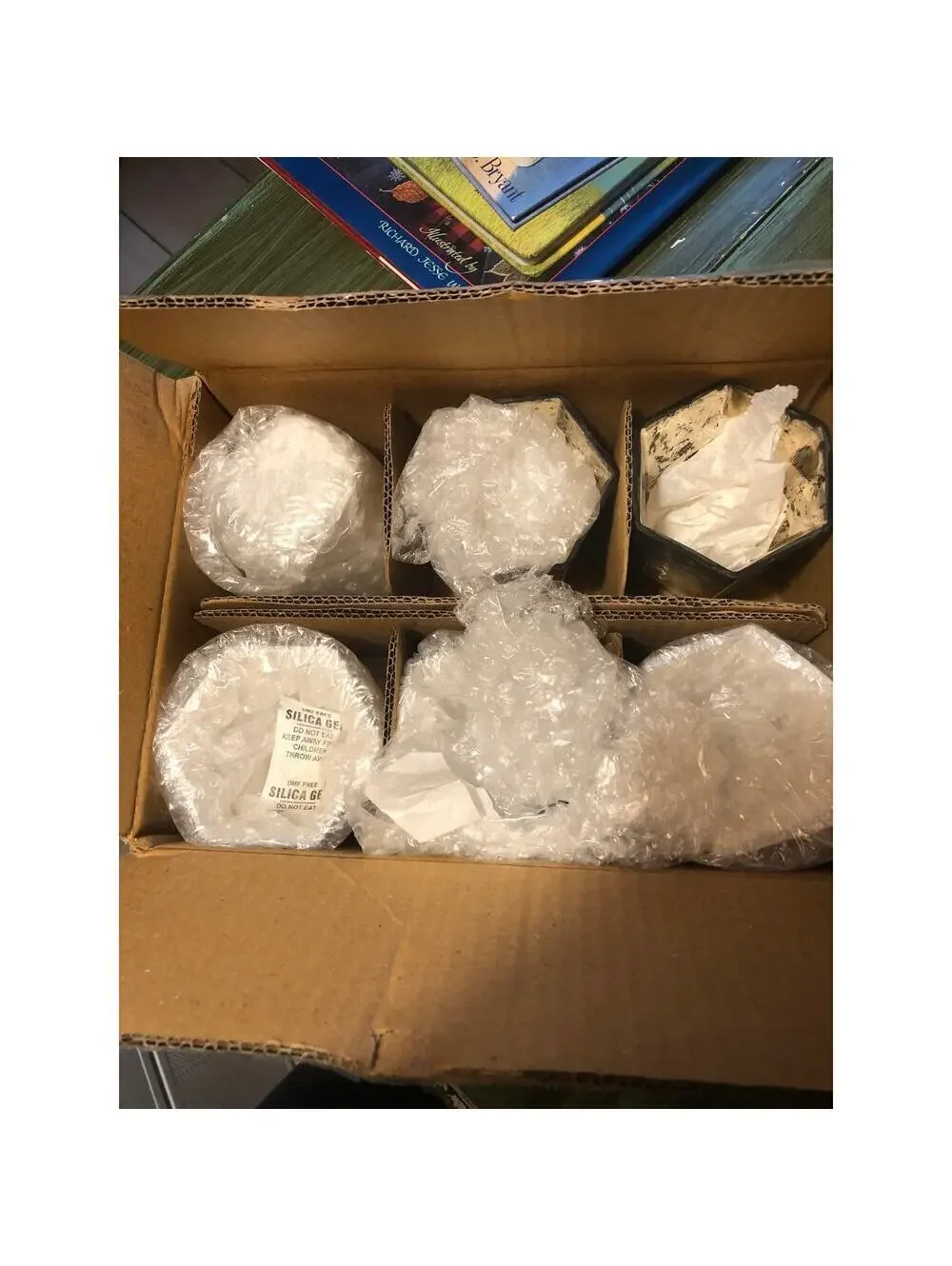 West Elm NEW Mercury Glass Hexagon Tealight Holders Set of 6